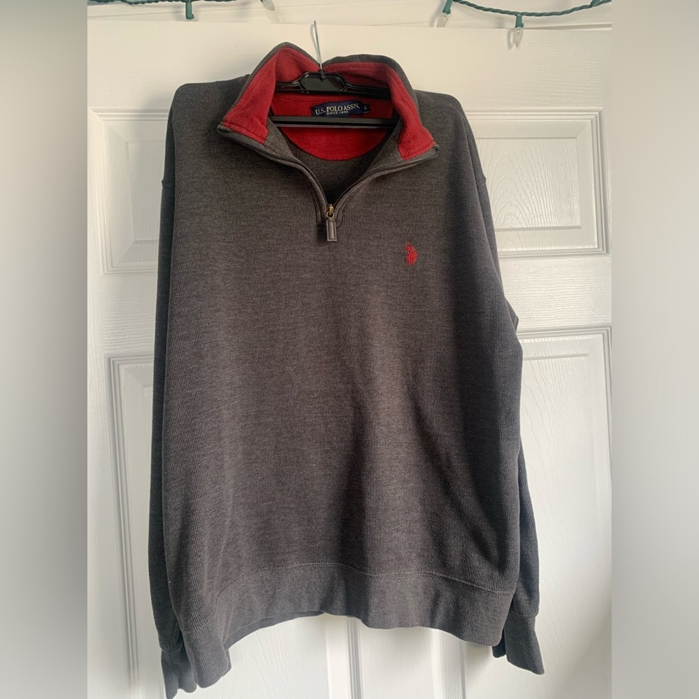 U.S. Polo Assn Long Sleeve Zip Pullover